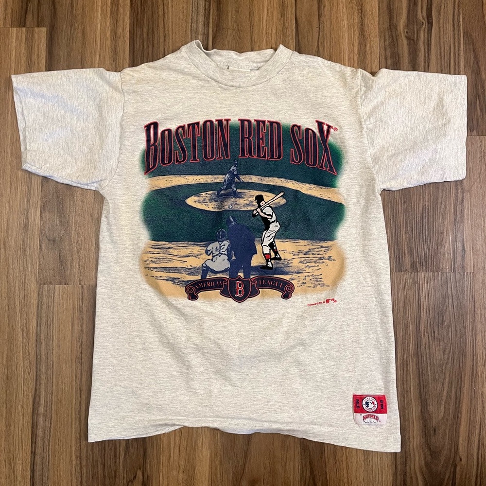 Vintage Boston Red Sox Nutmeg Mills T-shirt Large Single Stitch